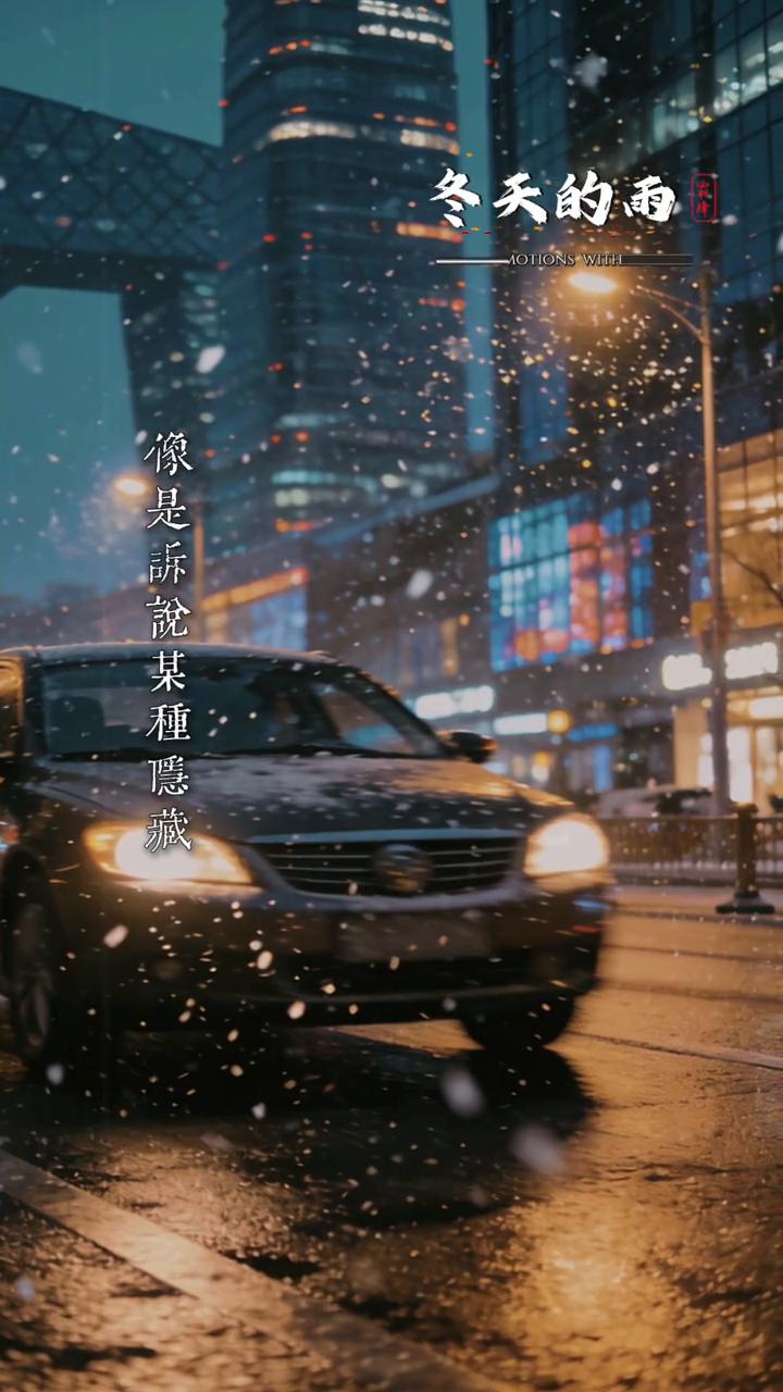 冬天的雨。
冷风吹过我的意，滴答声敲我的心房。灰色的天无尽的长，像是诉就某种隐藏