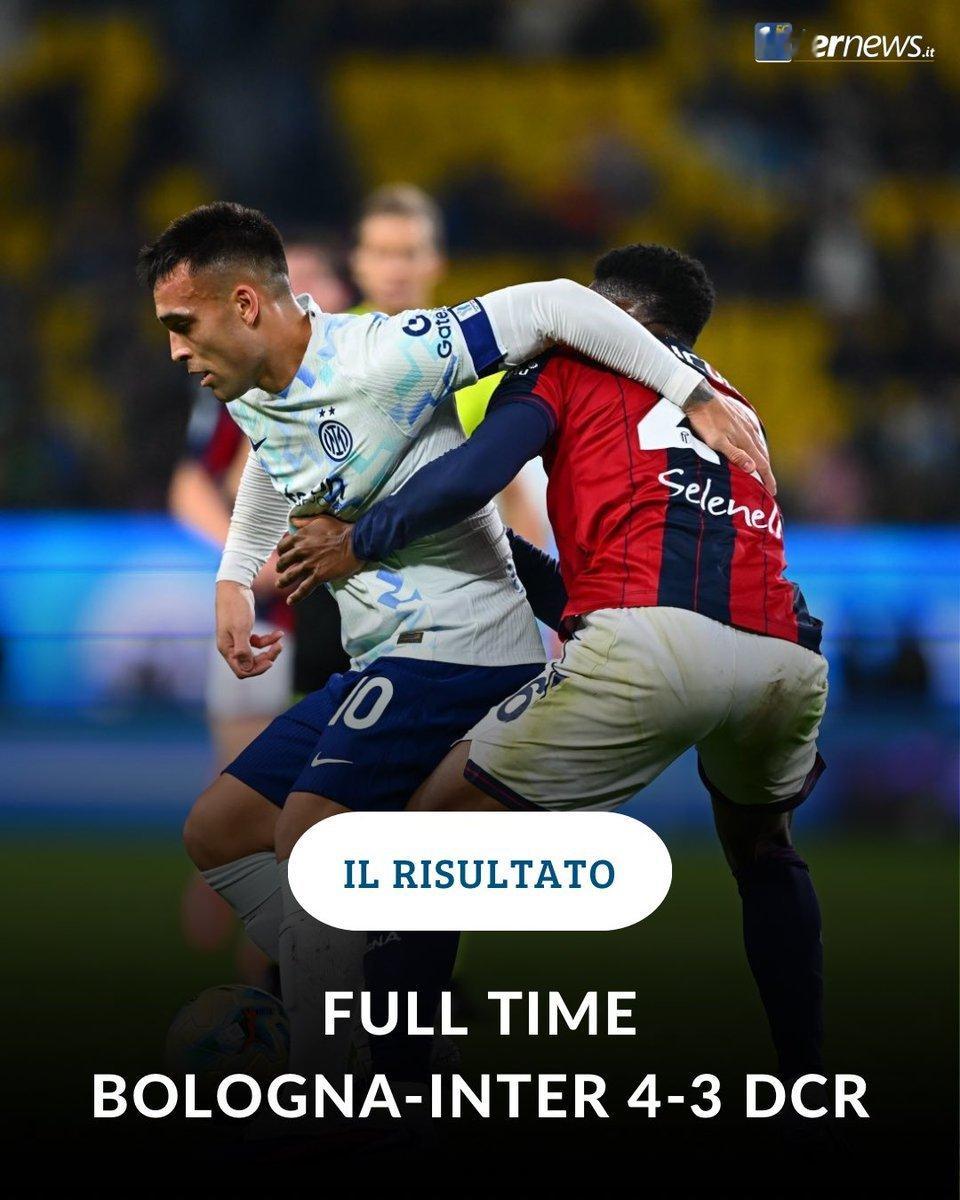 国米在半决赛中被淘汰。博洛尼亚通过点球大战获胜。国米