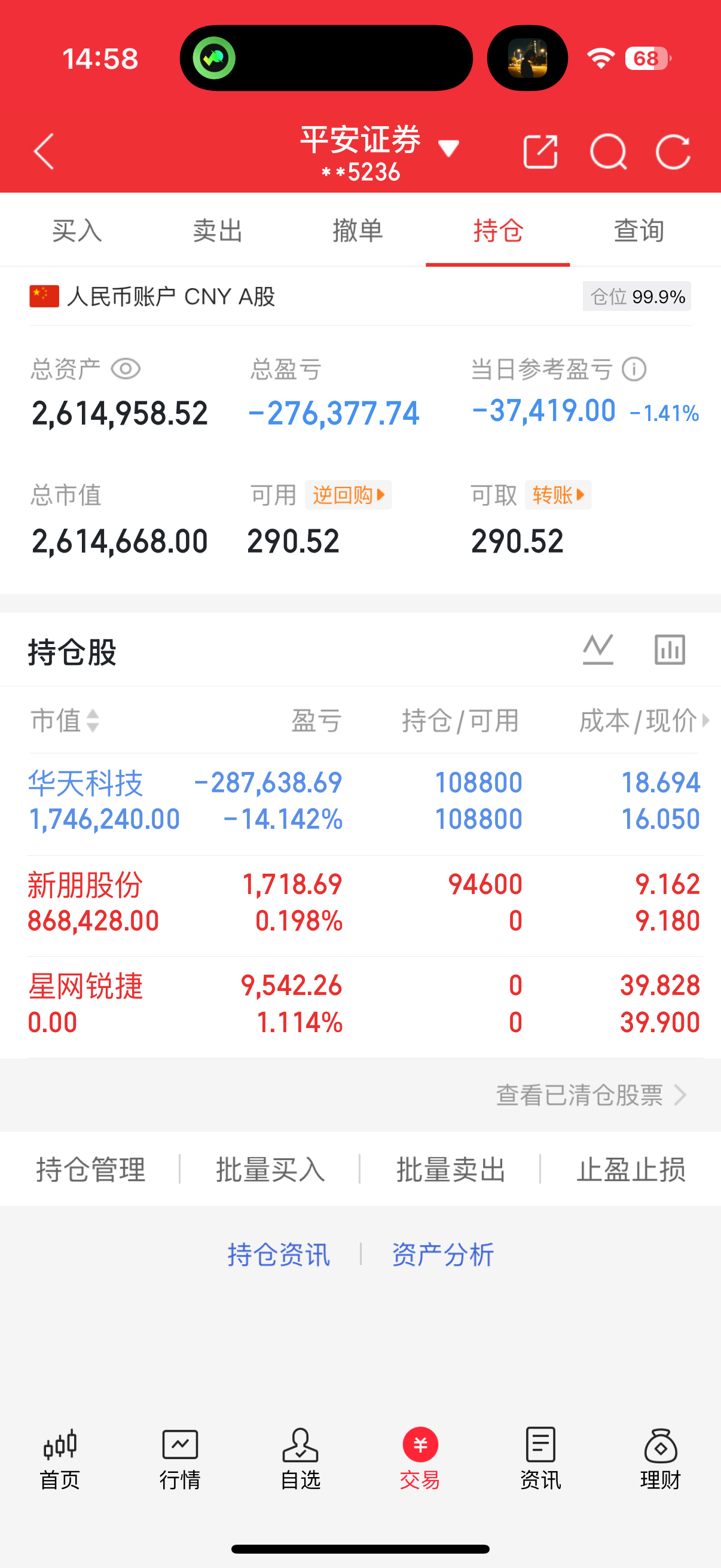 真不该格局啊，尾盘进了新朋股份 ​​​