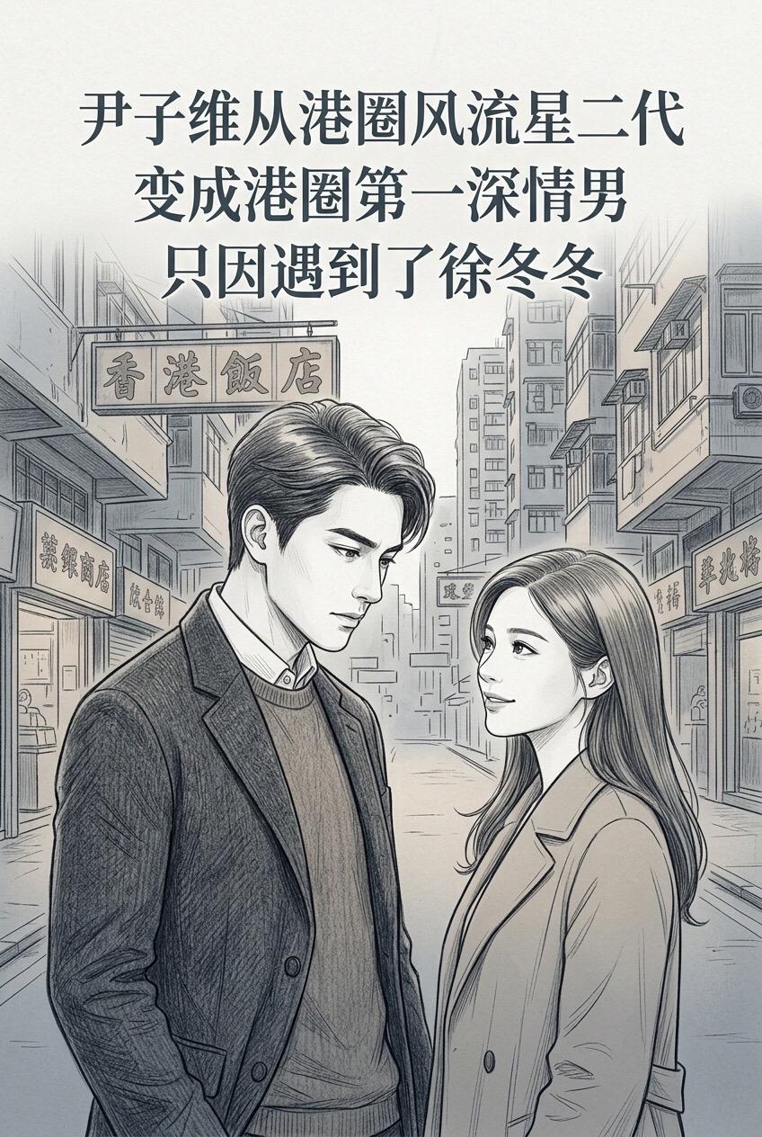 尹子维从港圈风流星二代变成港圈第一深情男。，只因遇到了徐冬冬。
