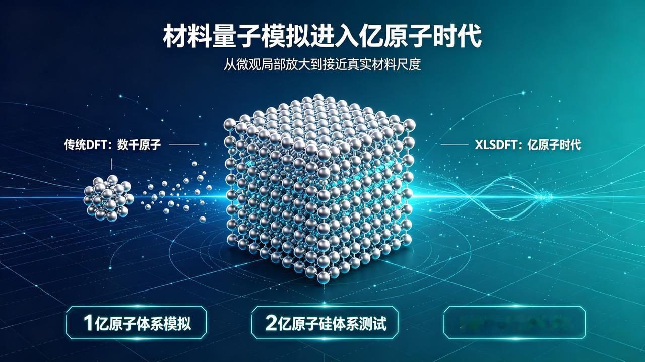 一次性把材料量子模拟从几千原子干到上亿原子！中国超算团队刷新世界纪录，攻克长期卡