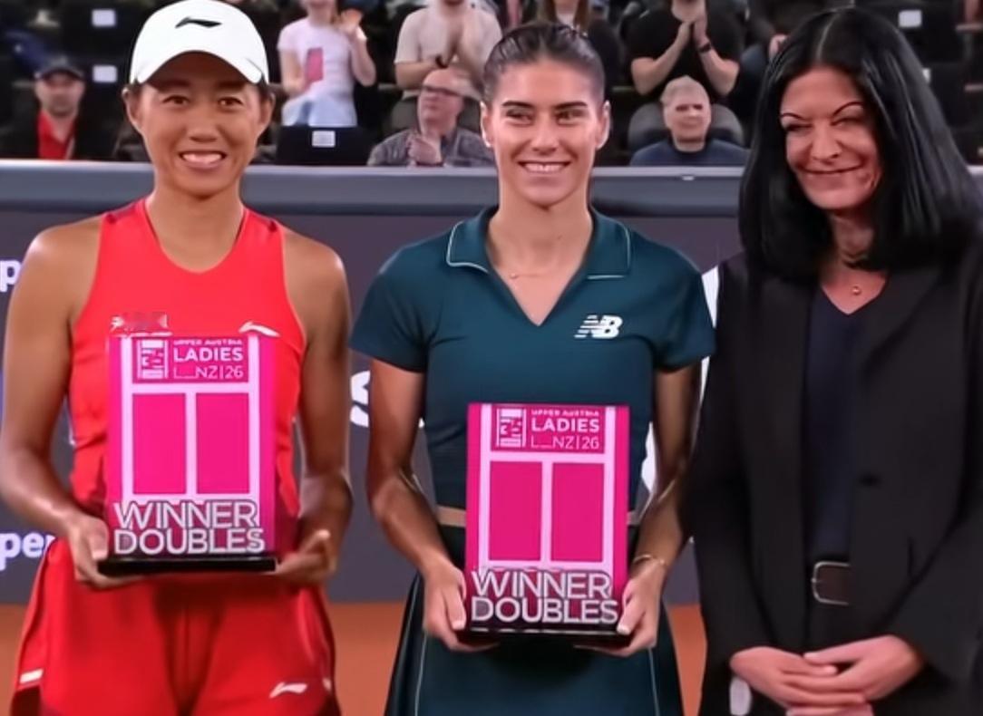 2026跟着网球🎾环游世界
     WTA500林茨女子双打决赛，中国🇨?