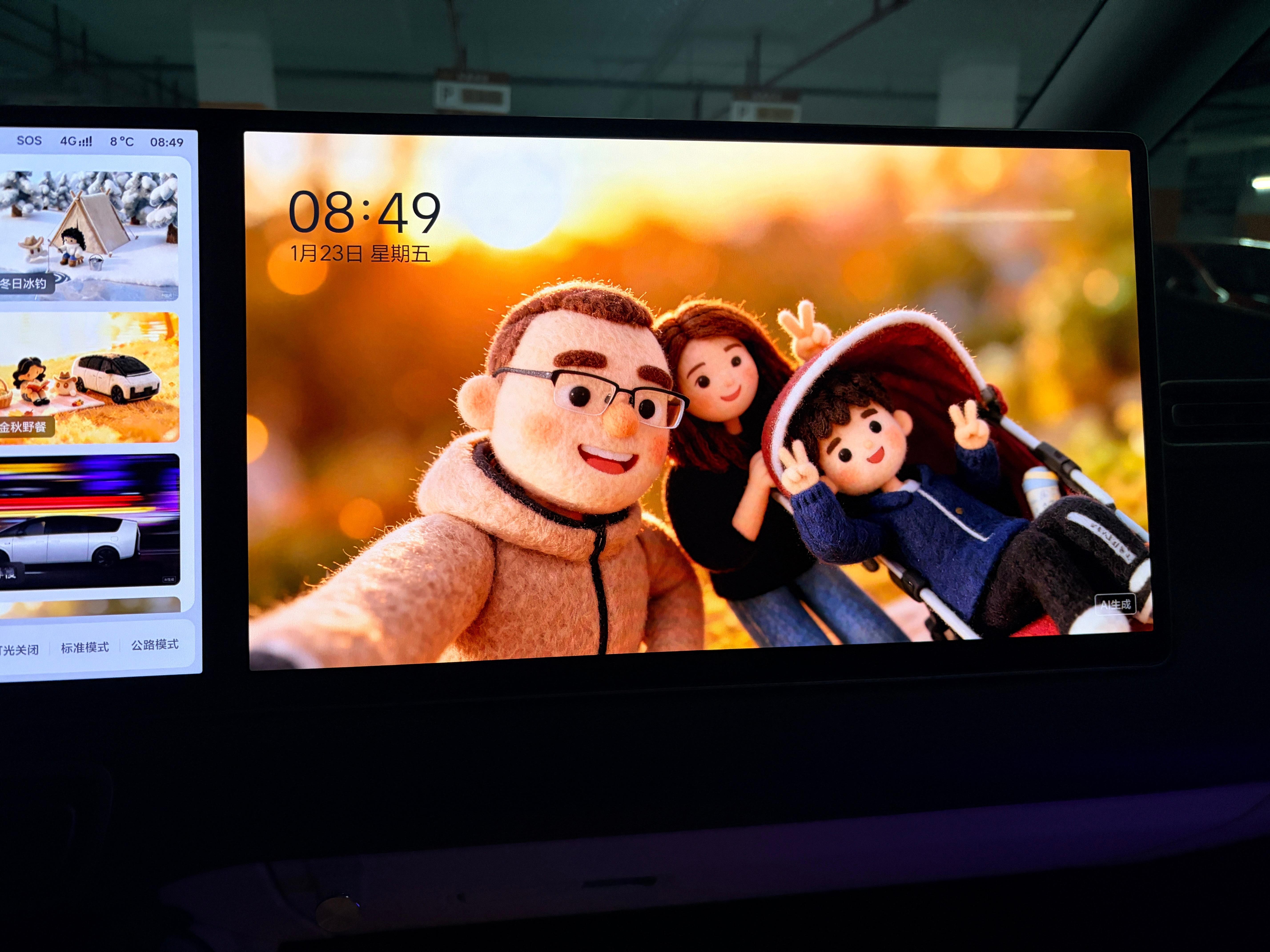 送完娃上学了，OTA 8.2新出的艺术相框真不错，毛绒的好评