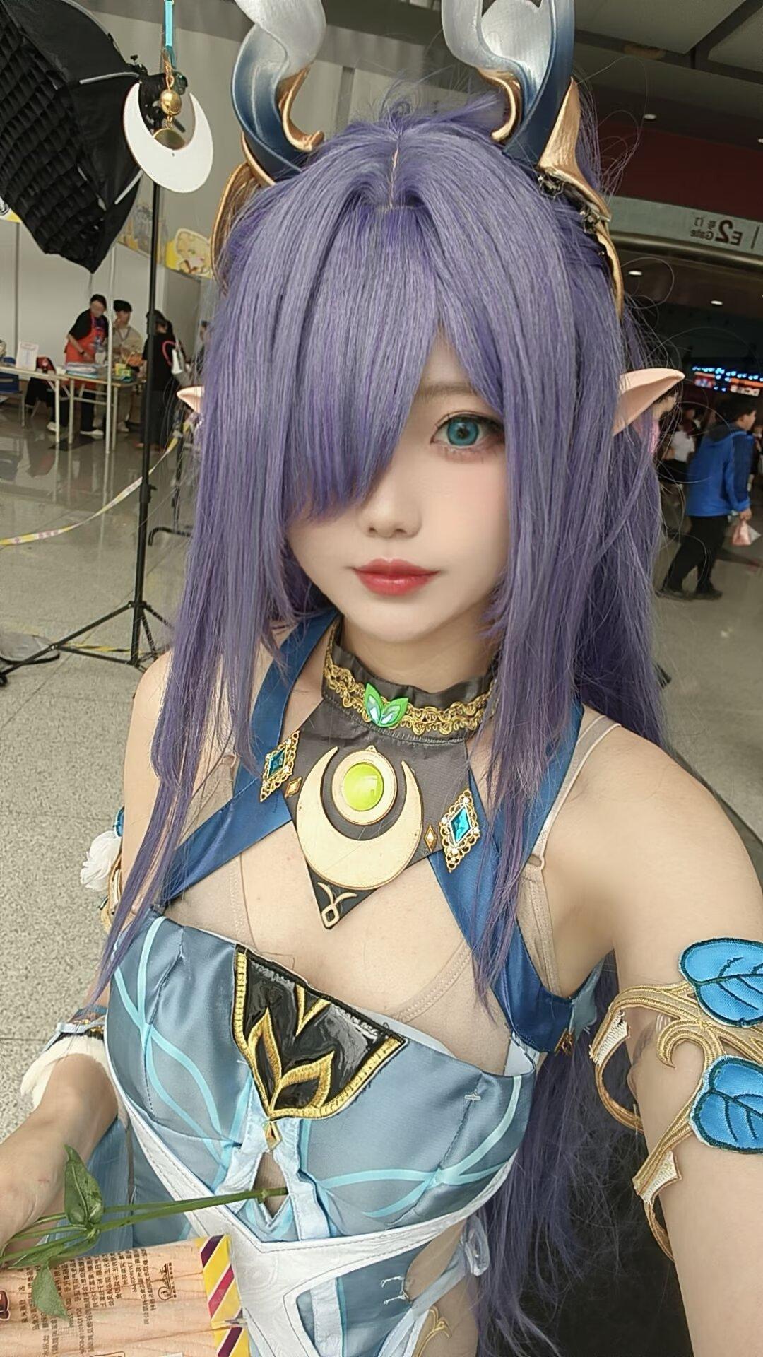 迷之角度 cosplay  还是对这首歌下手了 拉乌玛 原神