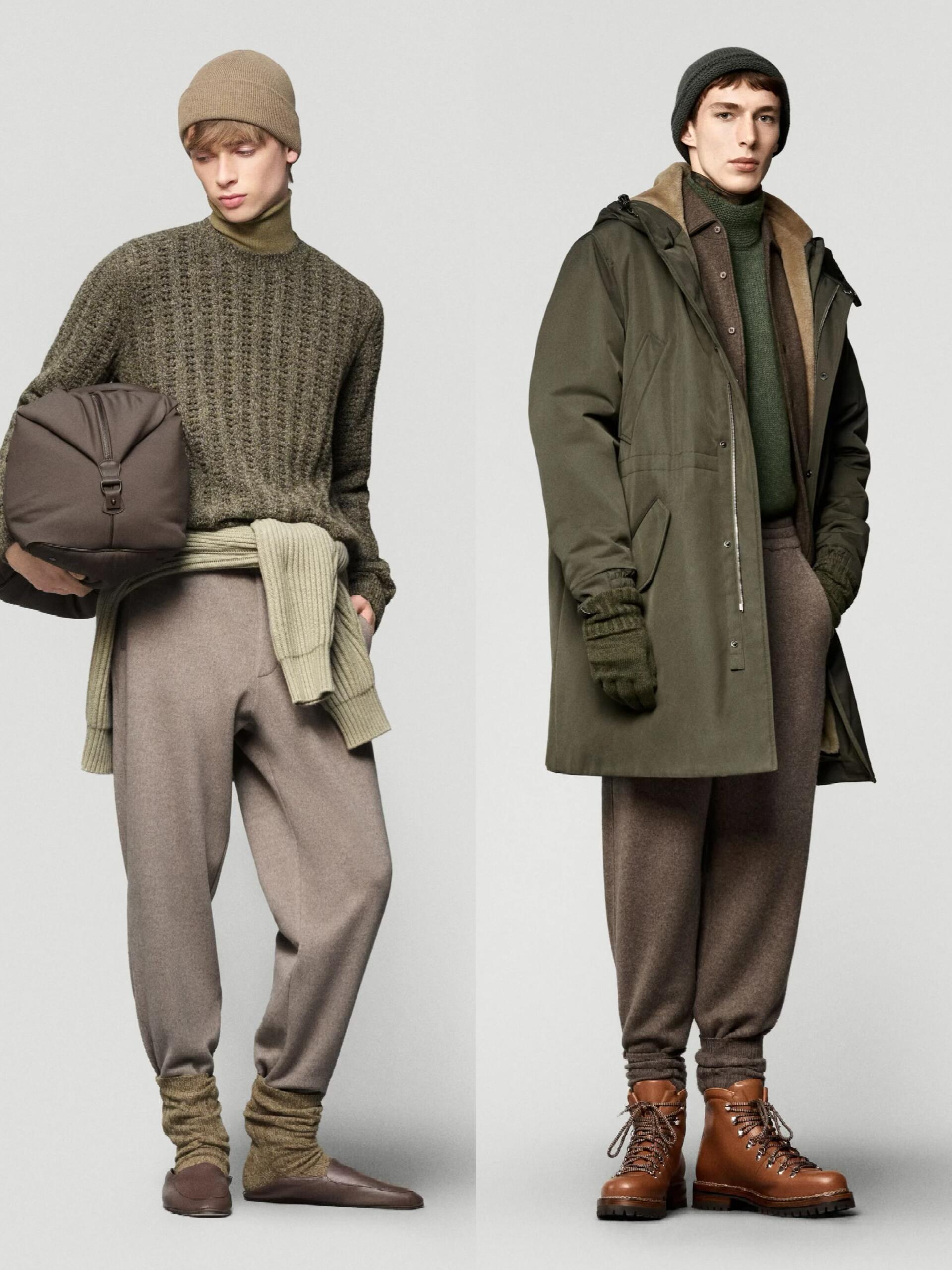 低温天懒人穿搭公式时尚灵感解读 低温天最温暖人心的还是老钱风穿搭。想拿捏秋冬男装