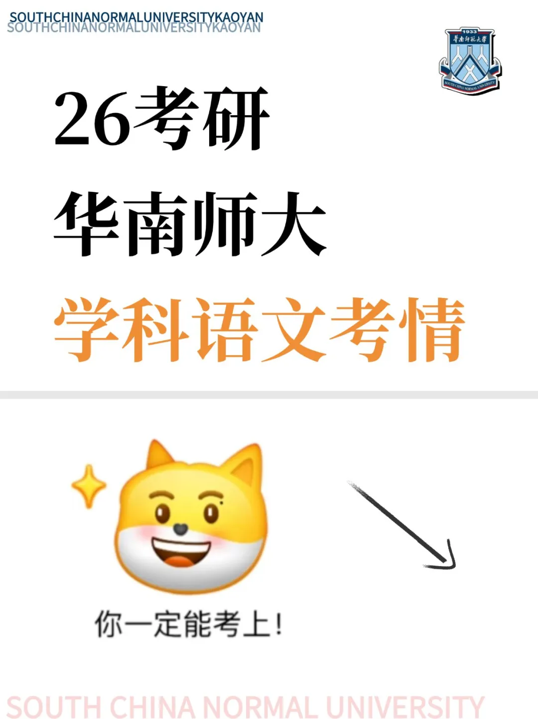 26考研华南师大✨学科语文考情分析
