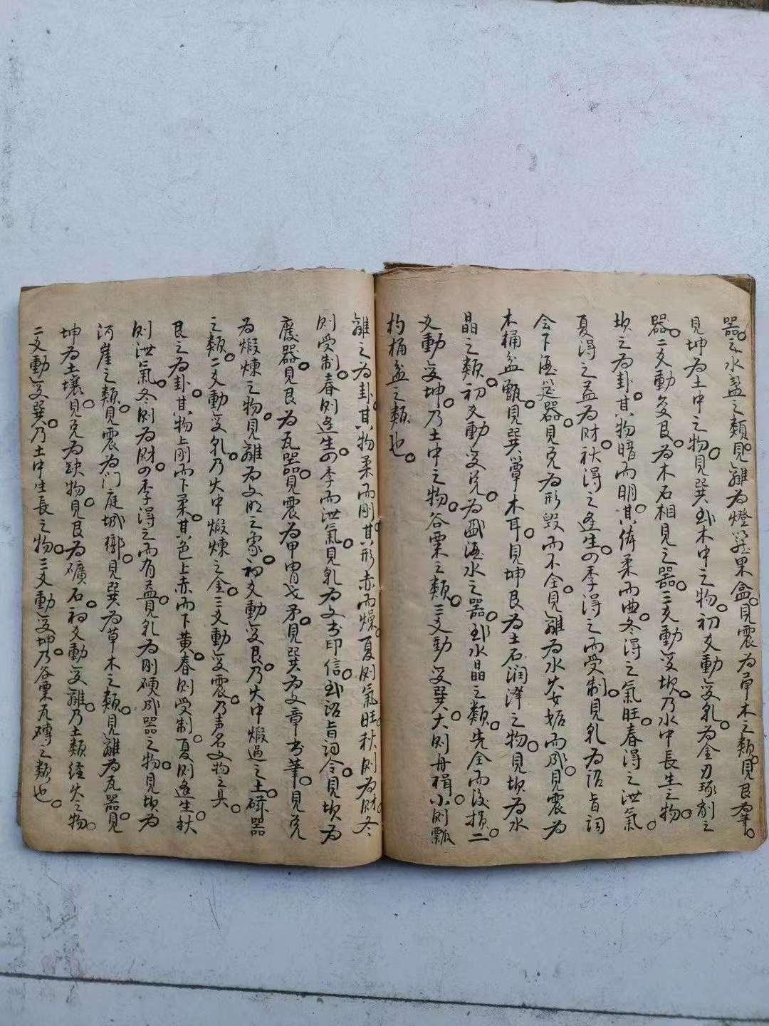 《卜易神鬼测》古代神秘预测珍本占卜卦象五行八卦相生相尅共抄45筒子页90面，内容