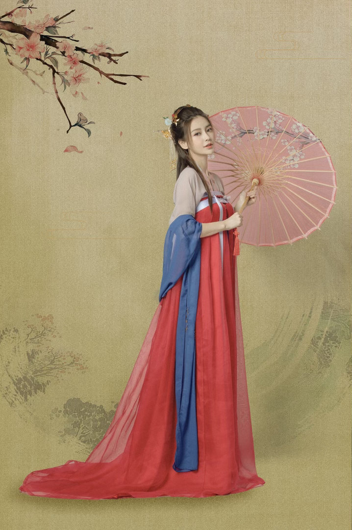 angelababy 杨颖 伞下佳人，入画而来