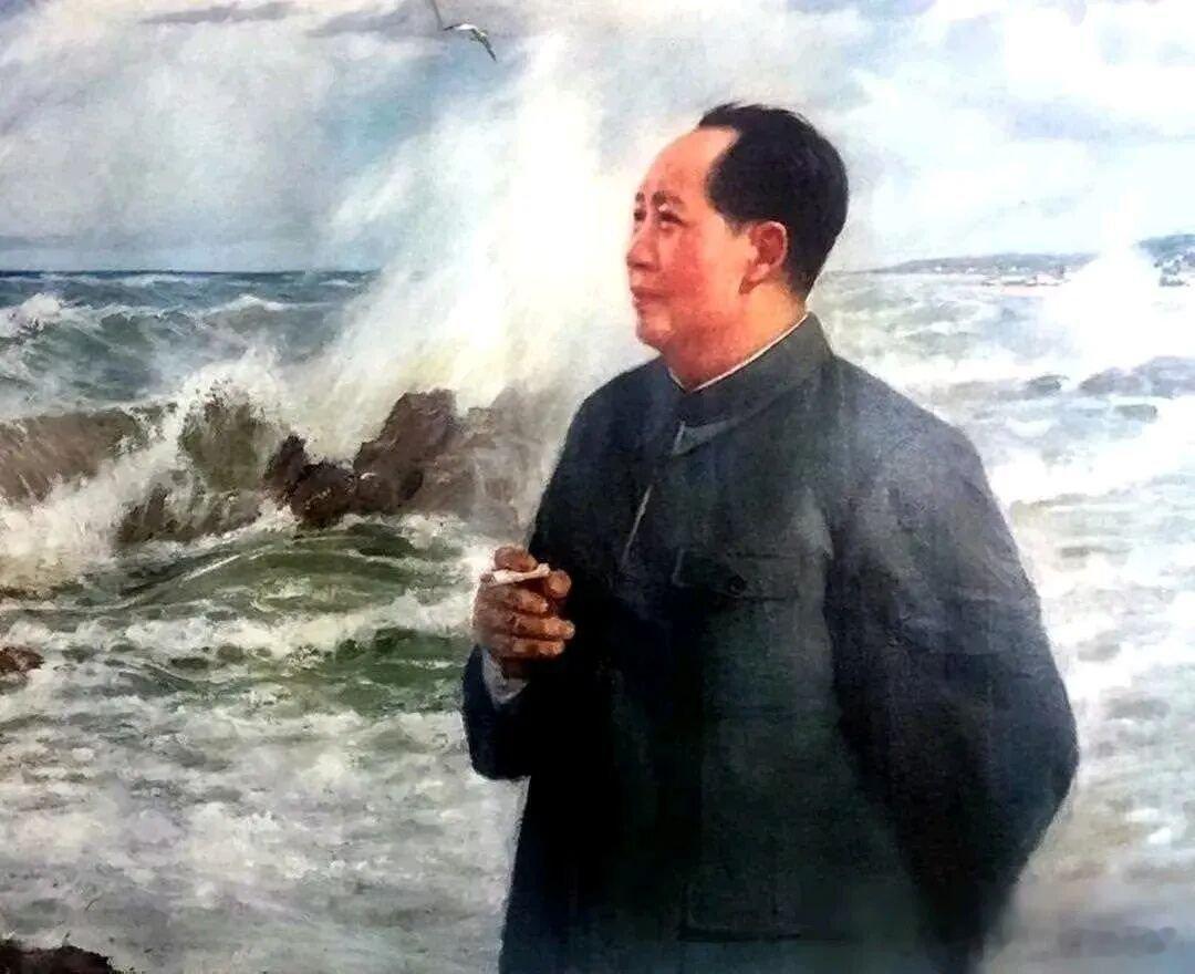 【 五言绝句 】        惊涛拍孤岛，        碧波映天晓。    