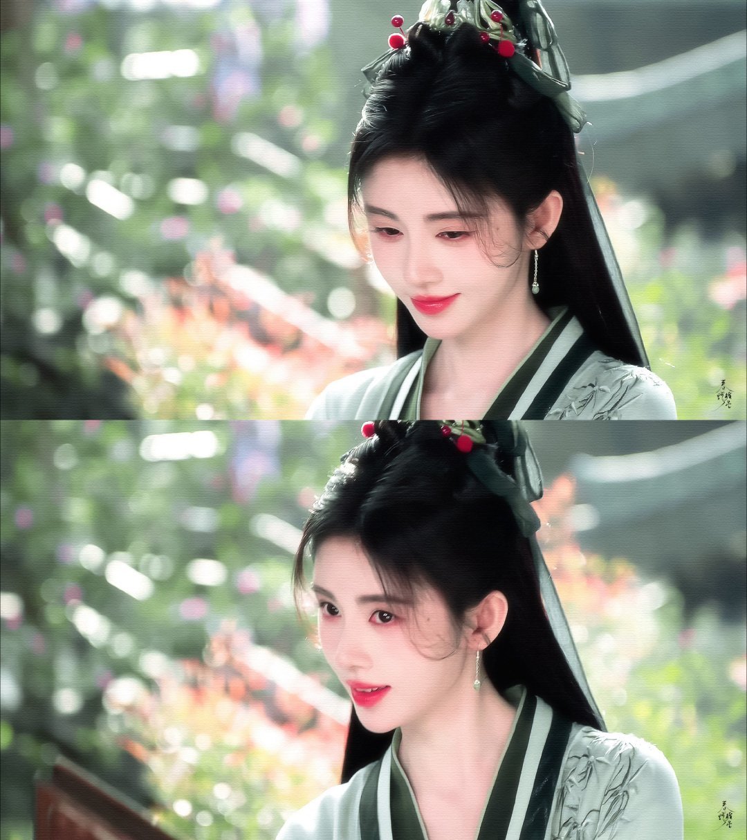 鞠婧祎杨采薇 ❤️鞠婧祎韩菱纱 ❤️春天到了，一切都变得轻盈，空气，花草，星星，