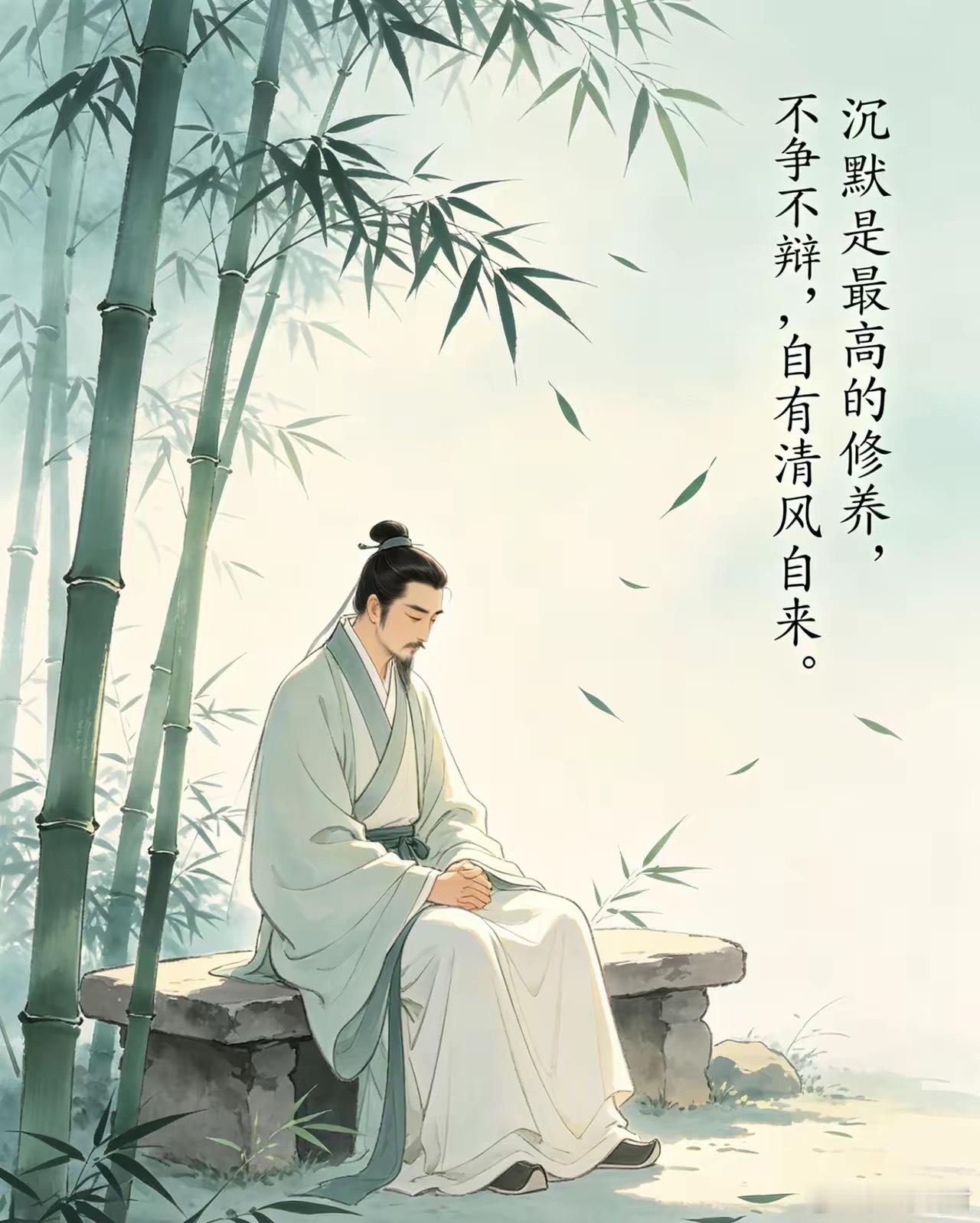 沉默是最高的修养，不争不辩，自有清风自来越成熟的人，越懂得沉默的力量。不在背后议