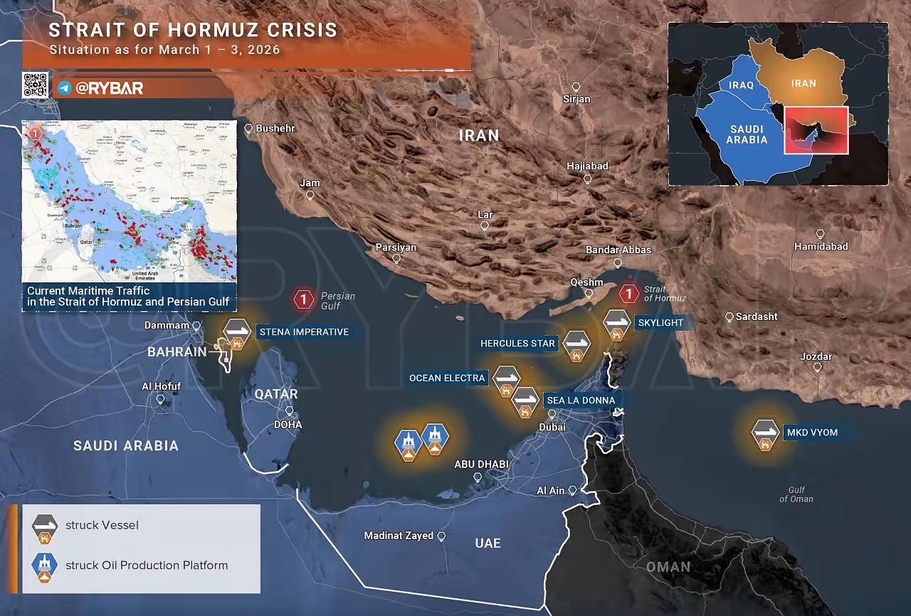 美军在斯里兰卡沿海对伊朗军舰发动打击
3月5日，路透社消息显示，美国官员周三透露