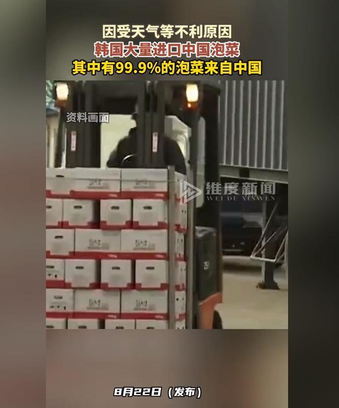 中国蔬菜产量减少，韩国却哭了！8月22日，由于受到我国境内各种恶劣天气的影响，我