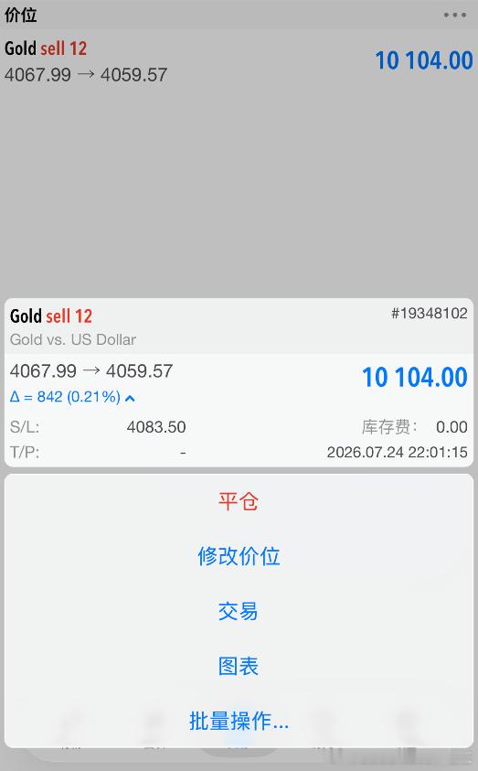 实盘单子情况，爽歪歪！！外汇高级金融分析师老王现货黄金