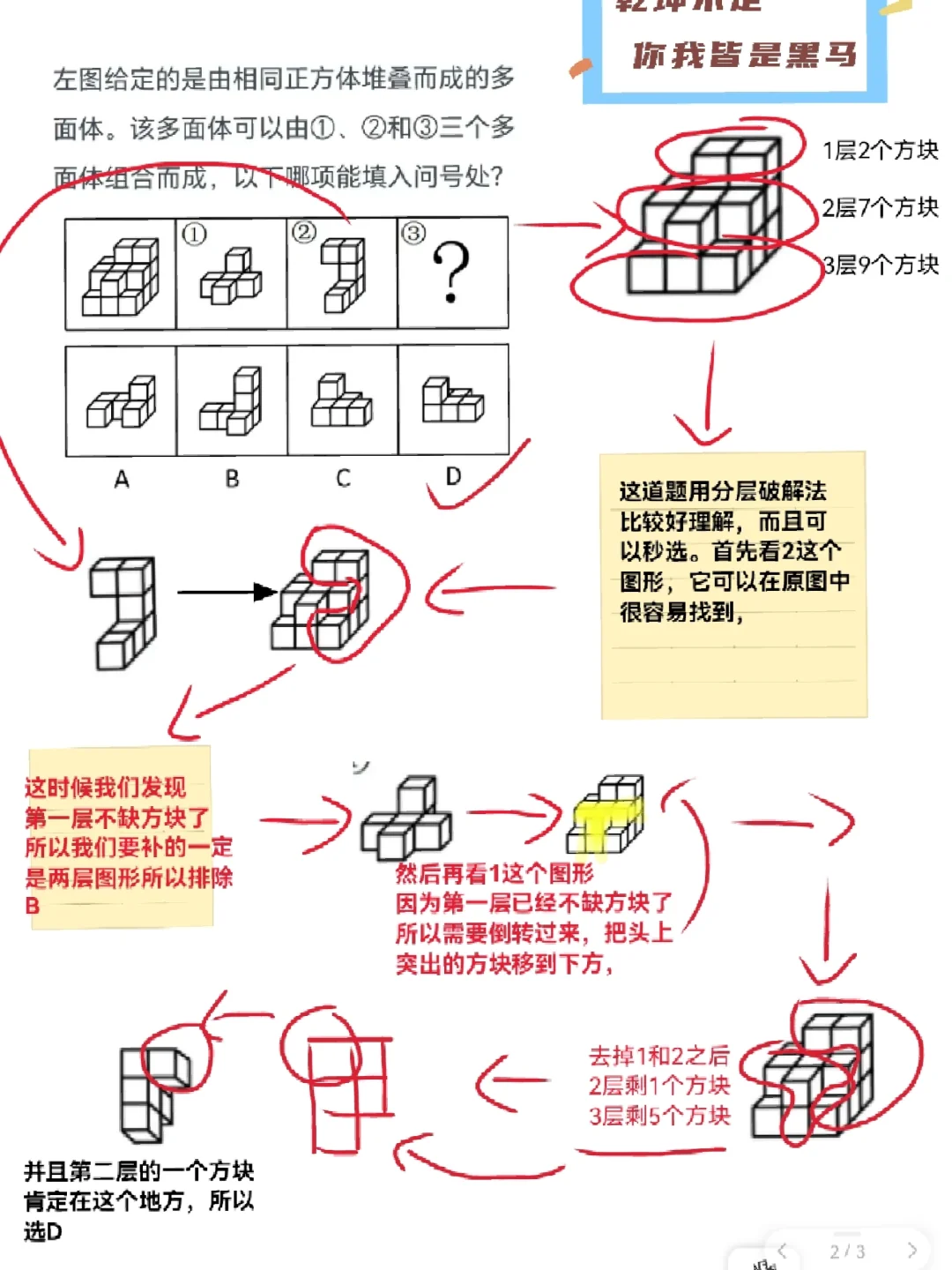 立体拼合中的分层破解法！