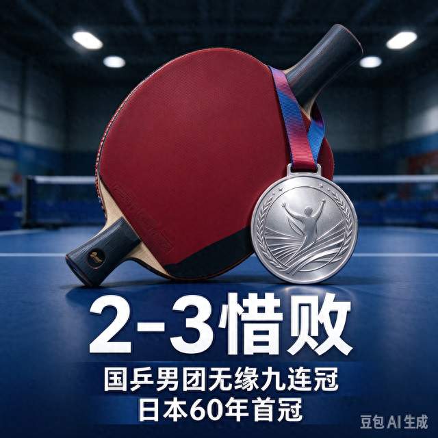 2-3 惜败日本！国乒男团无缘亚运九连冠，日本队苦等 60 年