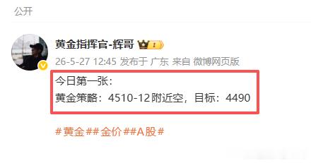 今日第一张稳稳拿下！！这波直接4510-12位置布局空单，盘面直接拉伸至4517