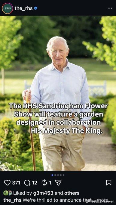 查尔斯三世国王 【news】皇家园艺学会桑德灵厄姆展（7 月 22 日至 7 月