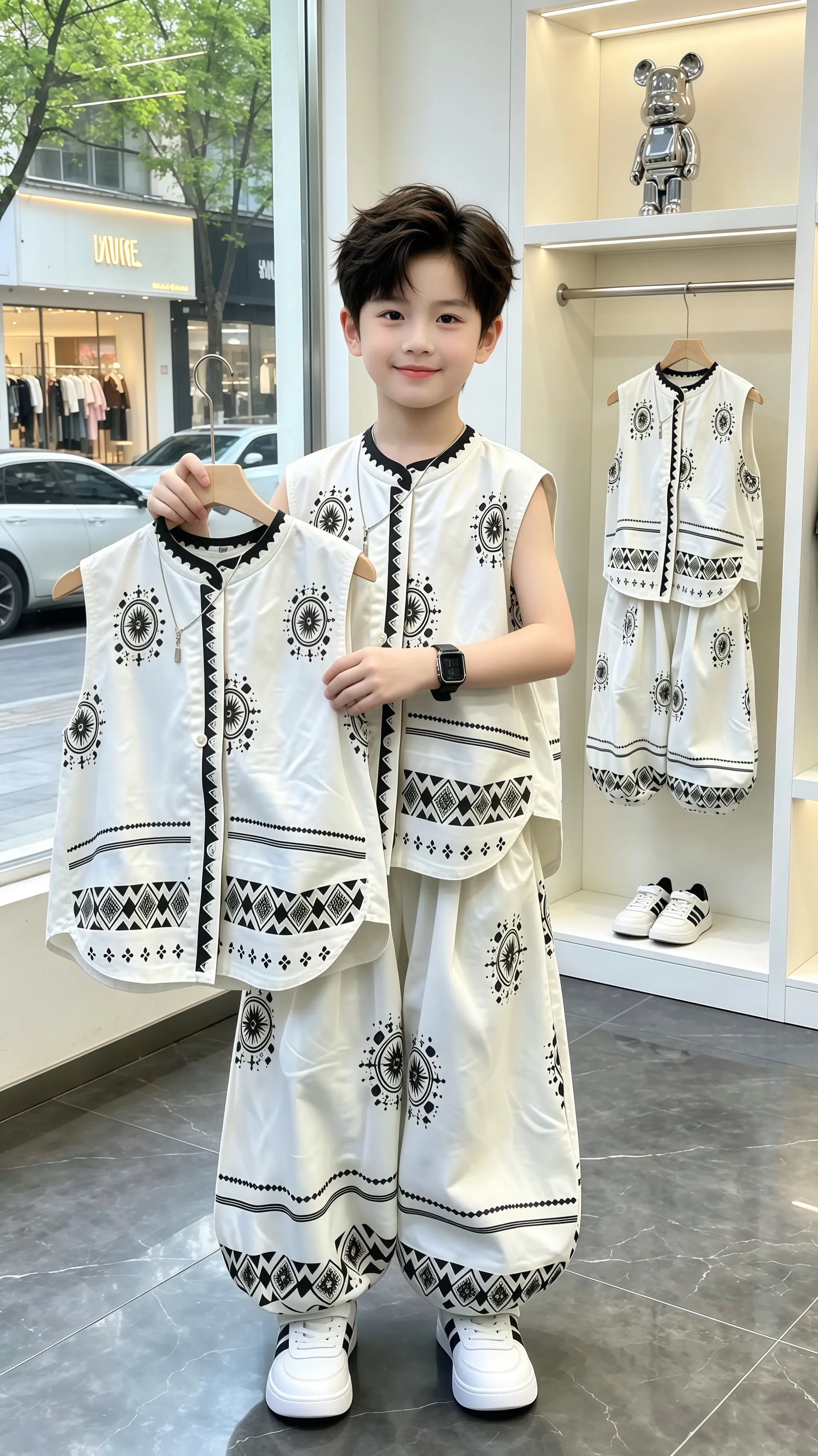 高品质童装  童裝儿童松弛感穿搭 童装气质套装 高品质童装