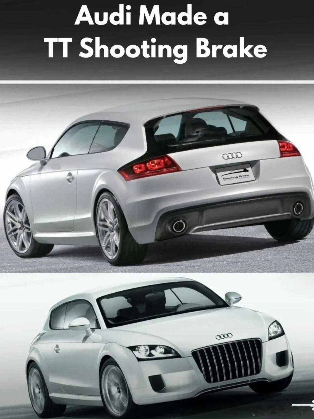 大v聊车 当年Audi流产，VW捡个便宜.TT的延伸两厢版夭折.最后变成了Sci