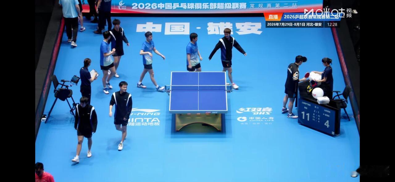 2026赛季中国乒乓球俱乐部超级联赛常规赛第二站（雄安站）男团⬇️
上海地产集团
