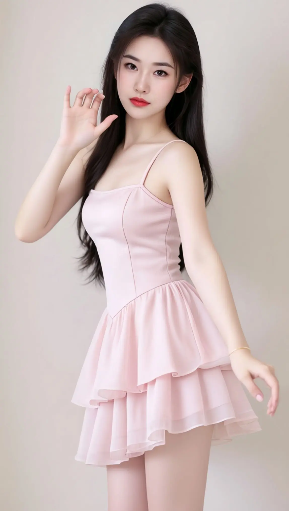 AI粉系少女照 ai创作