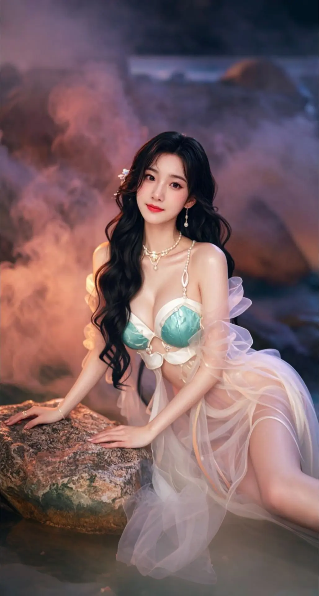 AI扩图 AI女帝仙境幻梦