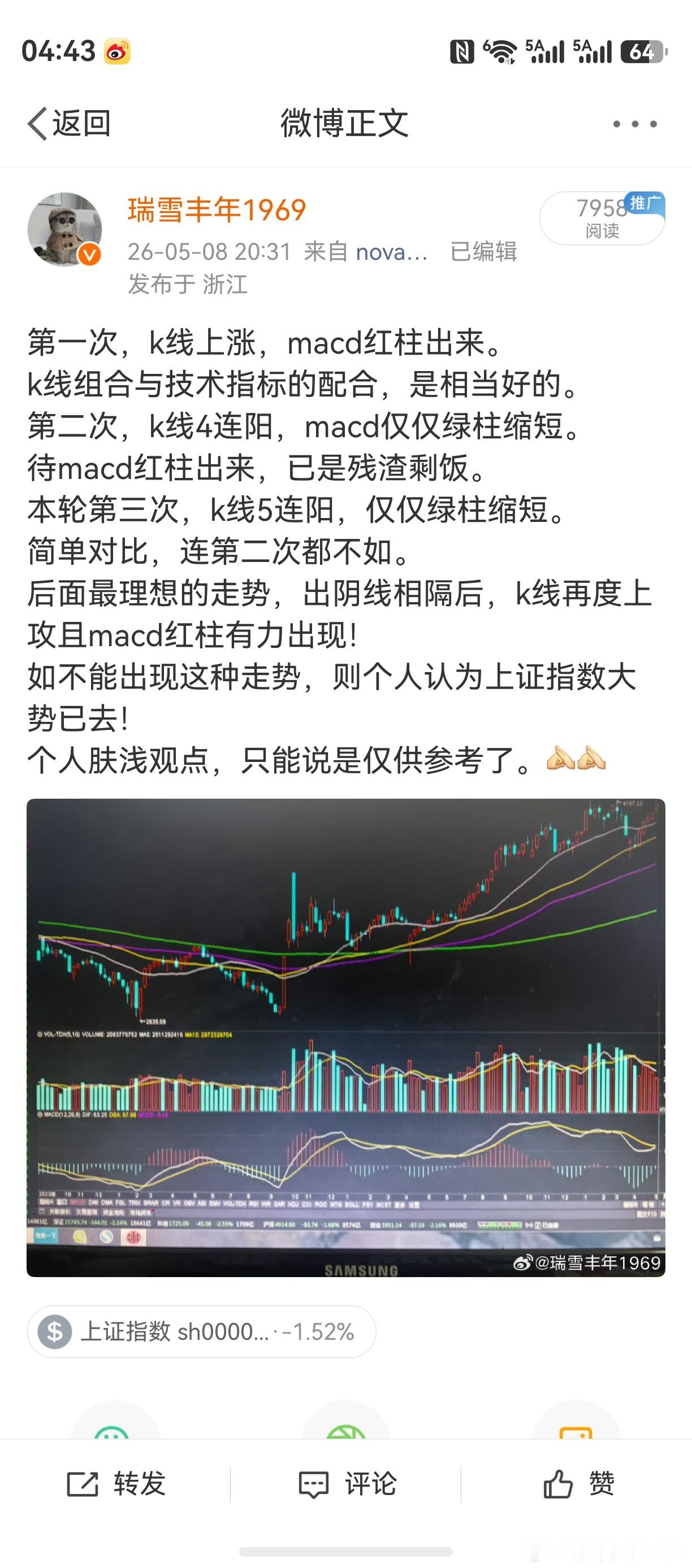 两幅图，一正一反。但运用的原理，是一模一样的。都是技术指标和k线组合的背离，一眼