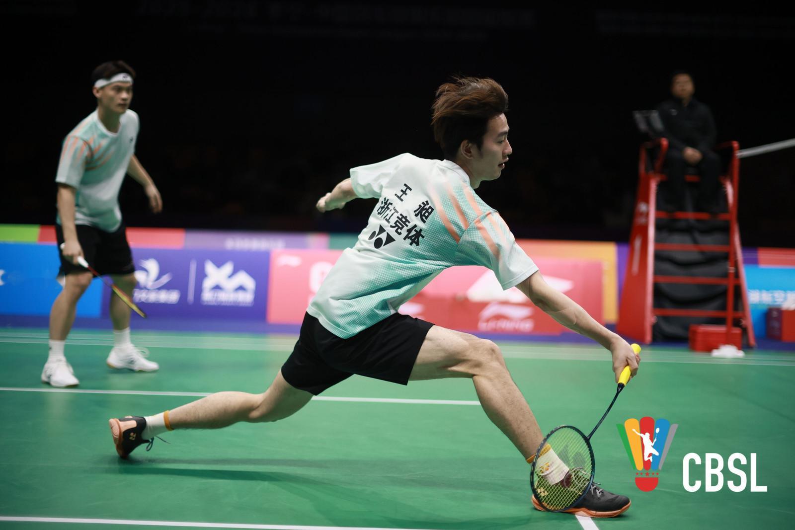 王昶陈旭君0比2程星吴蔚昇浙江竞体3比2瑞昌碧源1、徐承宰/黄雅琼 15-12、