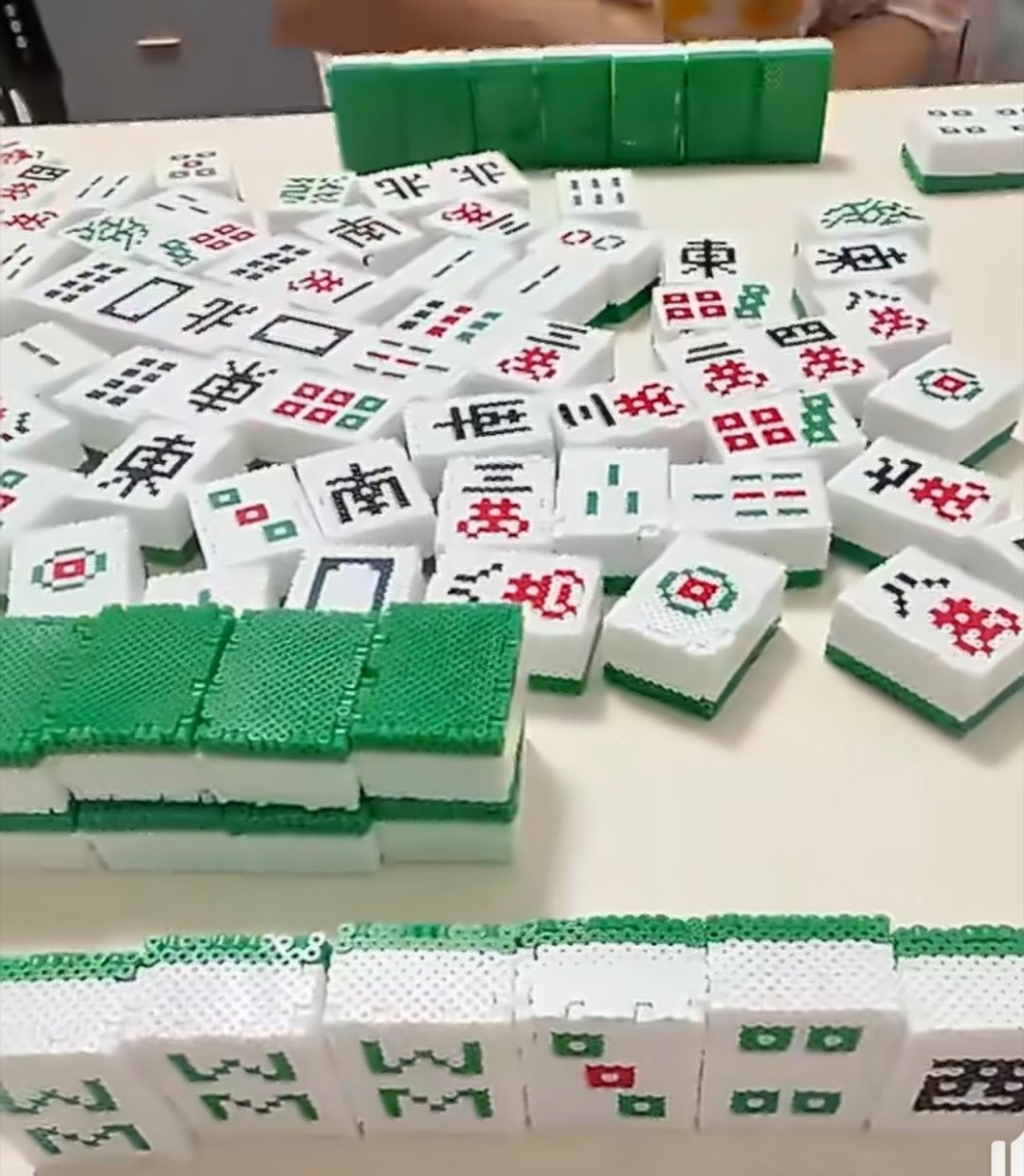 当我用拼豆拼了一整套麻将爱打麻将和爱拼豆的都沉默了