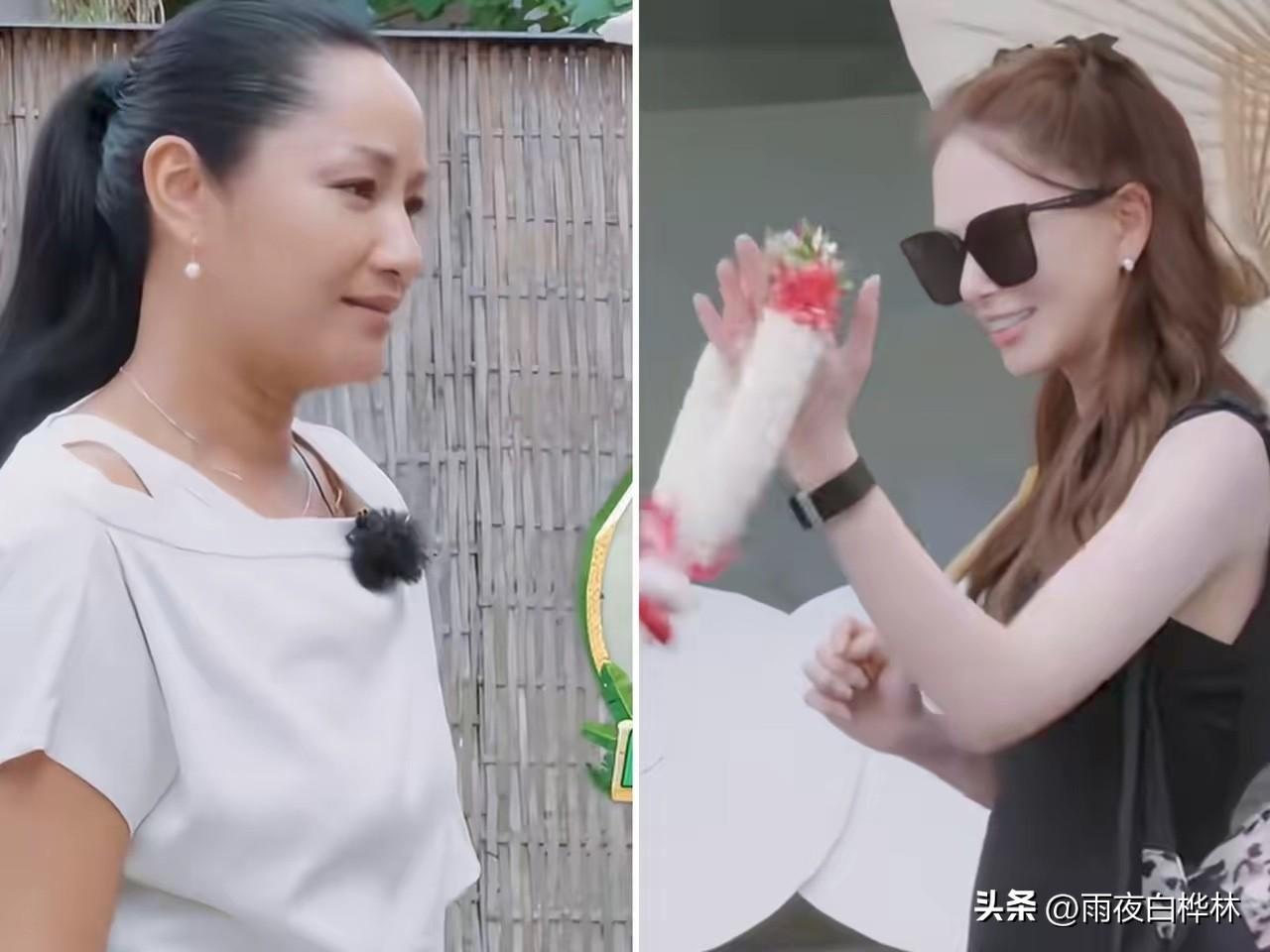 看了瞿颖和昆凌在《中餐厅》同框，
才彻底看清一件事，
54岁的瞿颖和32岁的昆凌