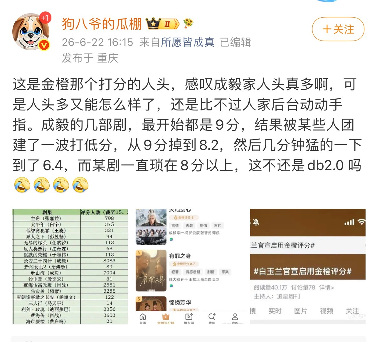 成毅内娱901，粉粉嘿嘿的心里都清楚毋庸置疑！ 