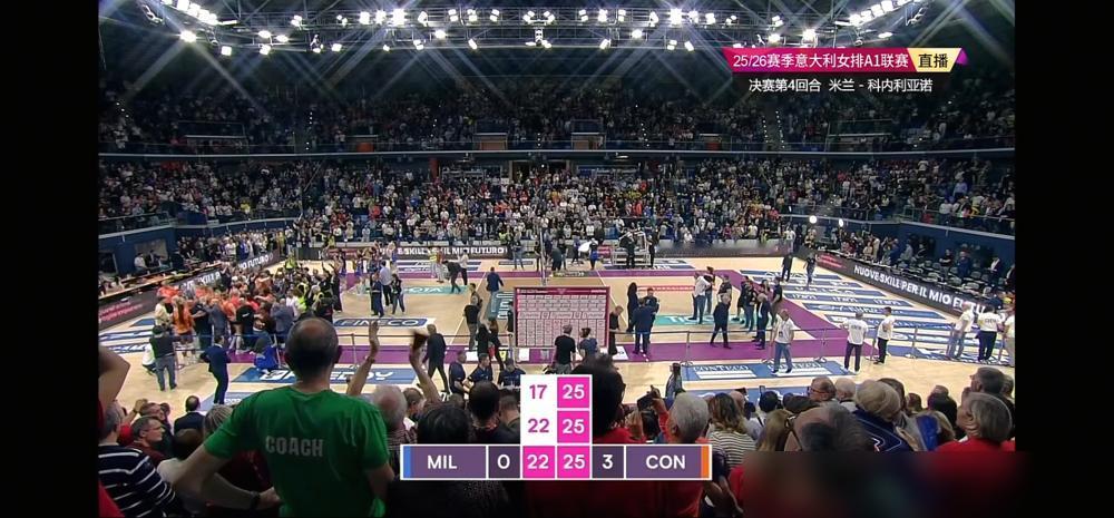 24分赛季新高，对面朱婷笑了。艾格努拼尽全力，却换来米兰0-3被剃光头，这球你看