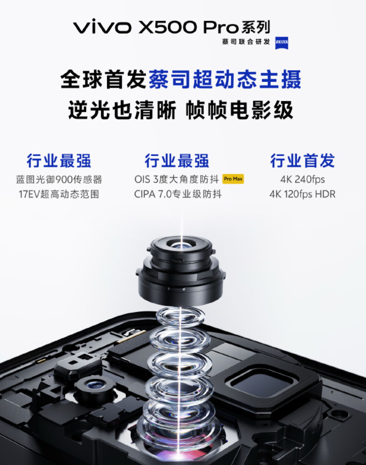 蓝厂的X500系列也释放出了很多的信息，9月登场。这次直接三个杯一起上，X500