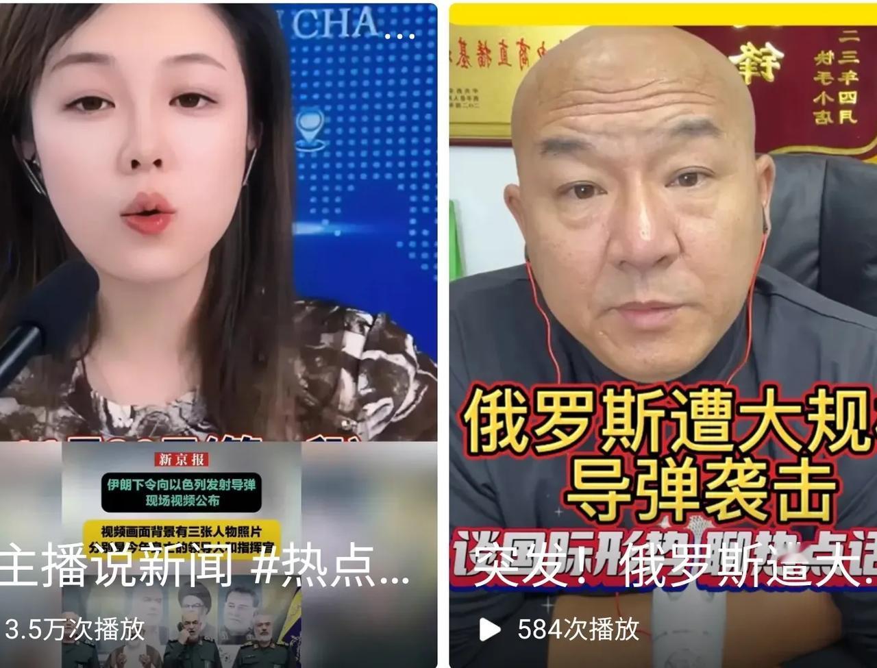 这两人都是老百姓里面谈论国际问题的人，说话嗓音都大，语言都比较粗，长相极像父女，