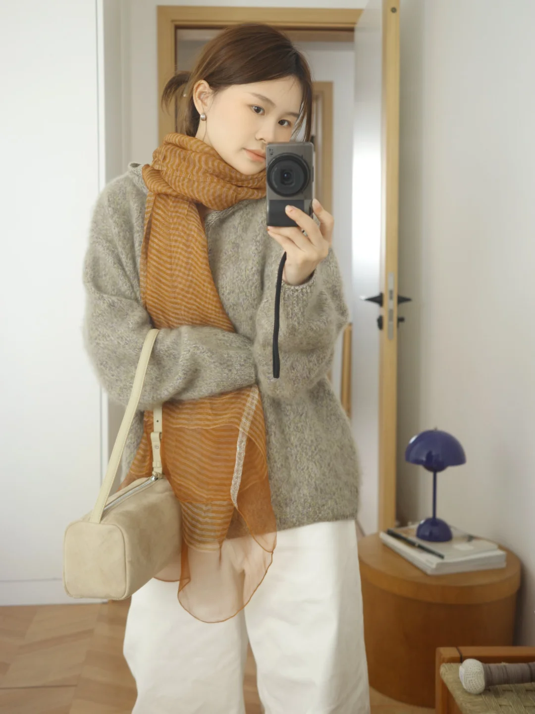 丝巾点缀我的春季穿搭🤳