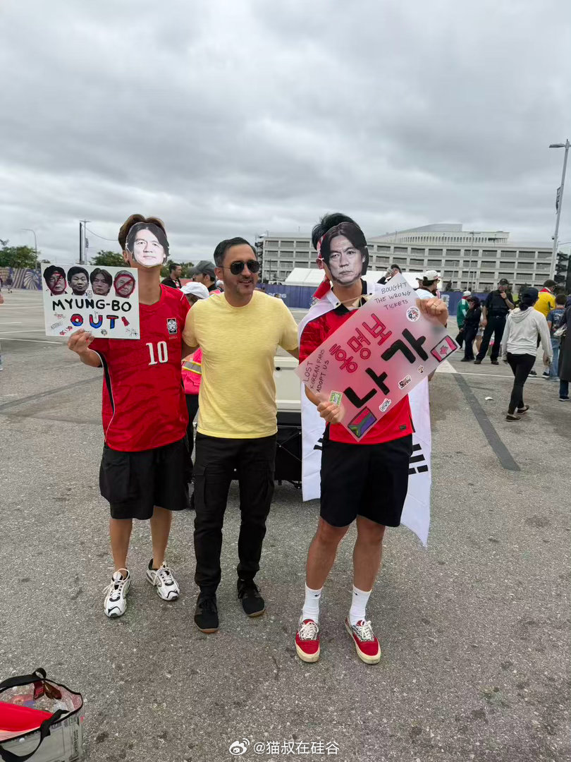 本来以为韩国肯定小组第二，参加今天这场32强淘汰赛，洛杉矶的韩国人之前疯狂抢购门