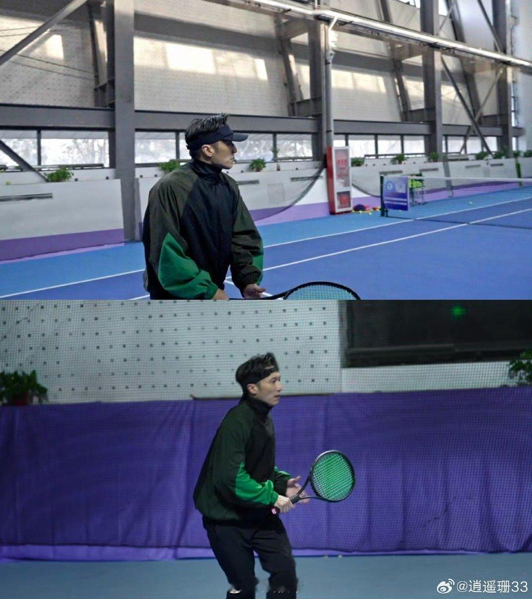 谢霆锋一分钟挥拍25次 自律的人做什么都闪光！谢霆锋的网球视频不仅展现了每分钟2