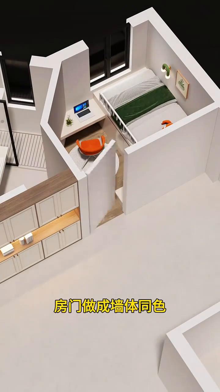 初次见到这个户型，我真怀疑这是开发商用边角料拼凑出来的，全屋没有一个空间是方正的