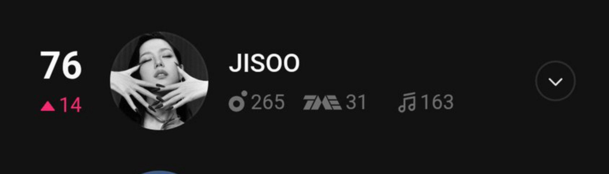 在JISOO的新歌“CLICK”发行之前，JISOO 重新进入了 Melon 的
