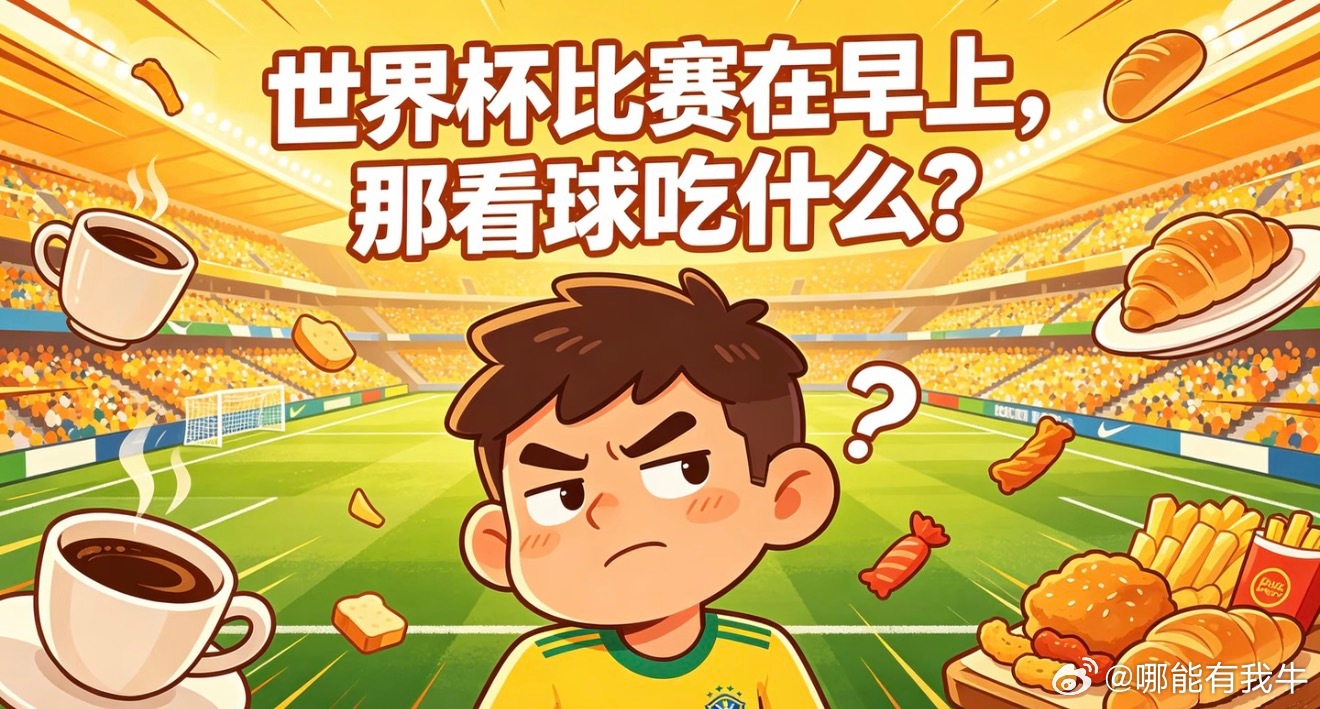 世界杯最困扰我的问题熬夜追完球赛，每天都纠结早餐吃啥。豆浆油条简单暖胃，面包牛奶