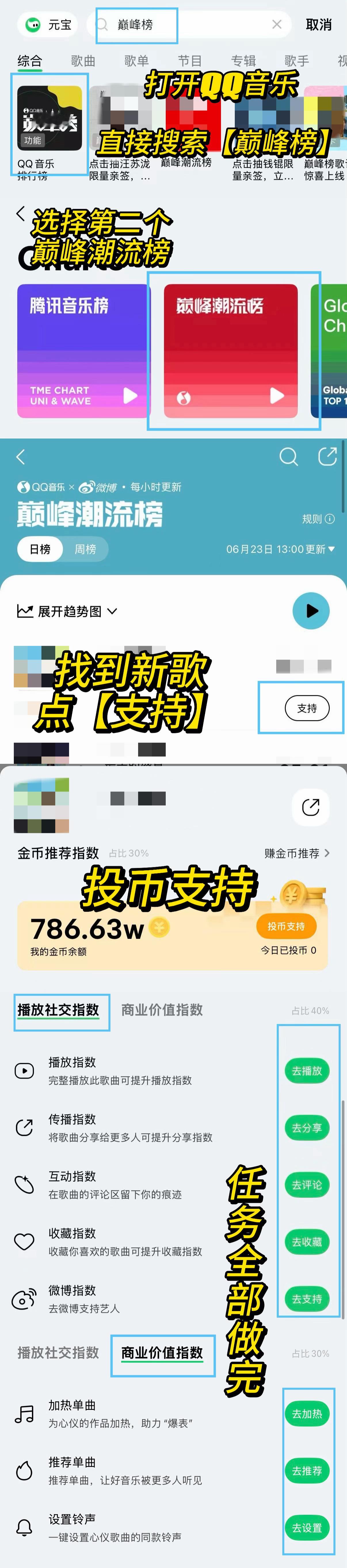 王俊凯  明天发歌大家需要做的流程图（图1）！！大家可以先看一下熟悉一下！1️⃣