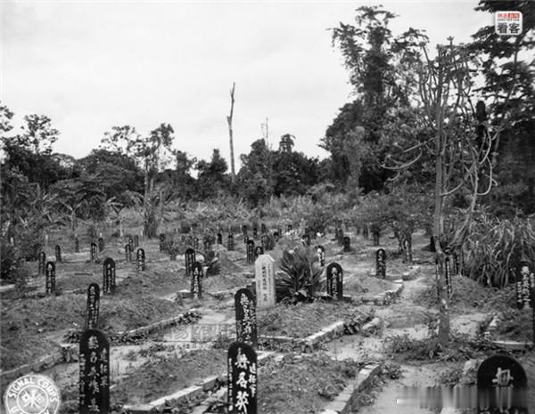 1945年5月21日，位于印度阿萨姆邦的中国军队阵亡烈士墓。每一个小小的墓碑下面