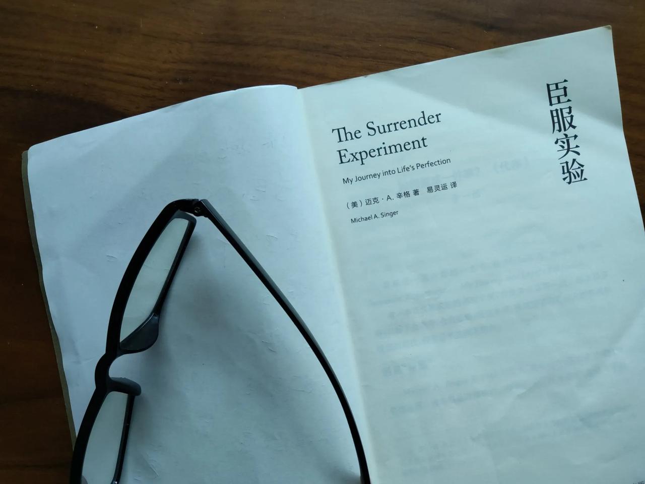 《臣服实验》值得读吗?
非常值得一读！
我计划共创一个类似迈克尔.辛格那样的宇宙