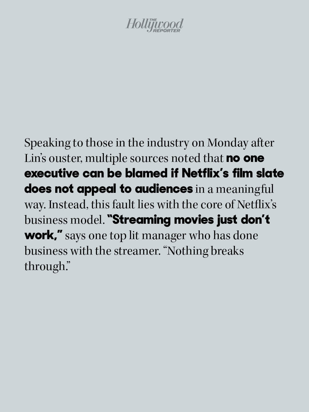 网飞接连解雇高层Netflix Dan Lin被解雇，只因他做自己。网飞曾想要一