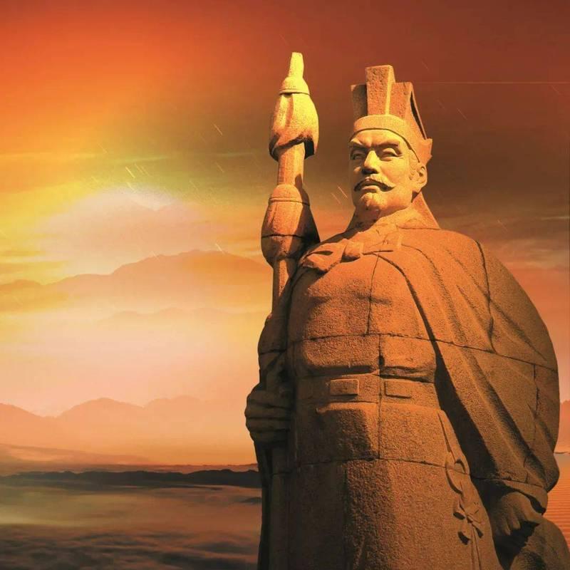 张骞出使西域归来，面见汉武帝，跪地叩首：“陛下，臣幸不辱命，打通了西域之路！”汉