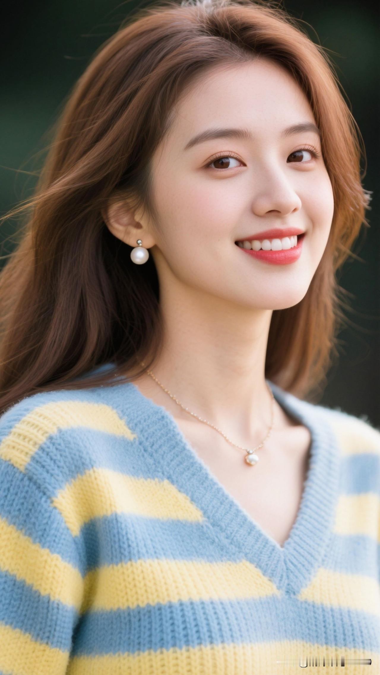 ✨ 把晴空的蓝、日光的黄揉进针脚，珍珠轻晃时，整个季节的明媚都漾了出来。温柔气质