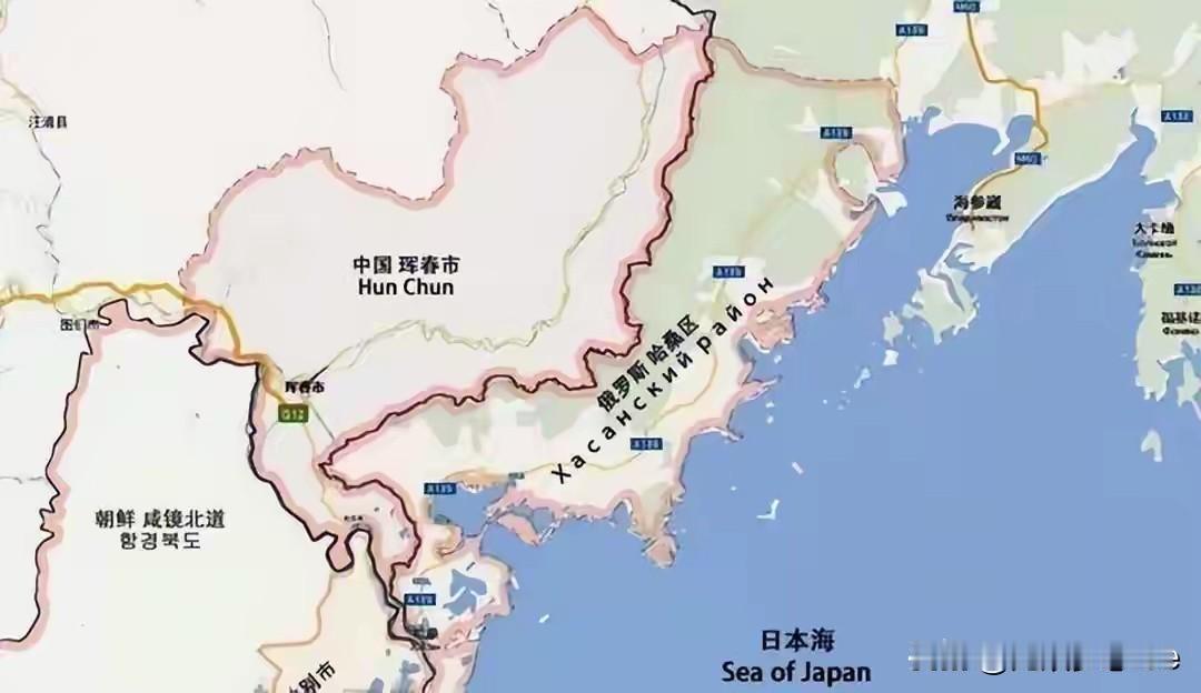 每次看到图门江地图，心里感觉很憋屈，明明日子海就在眼前，却可望不可及！大毛和朝鲜