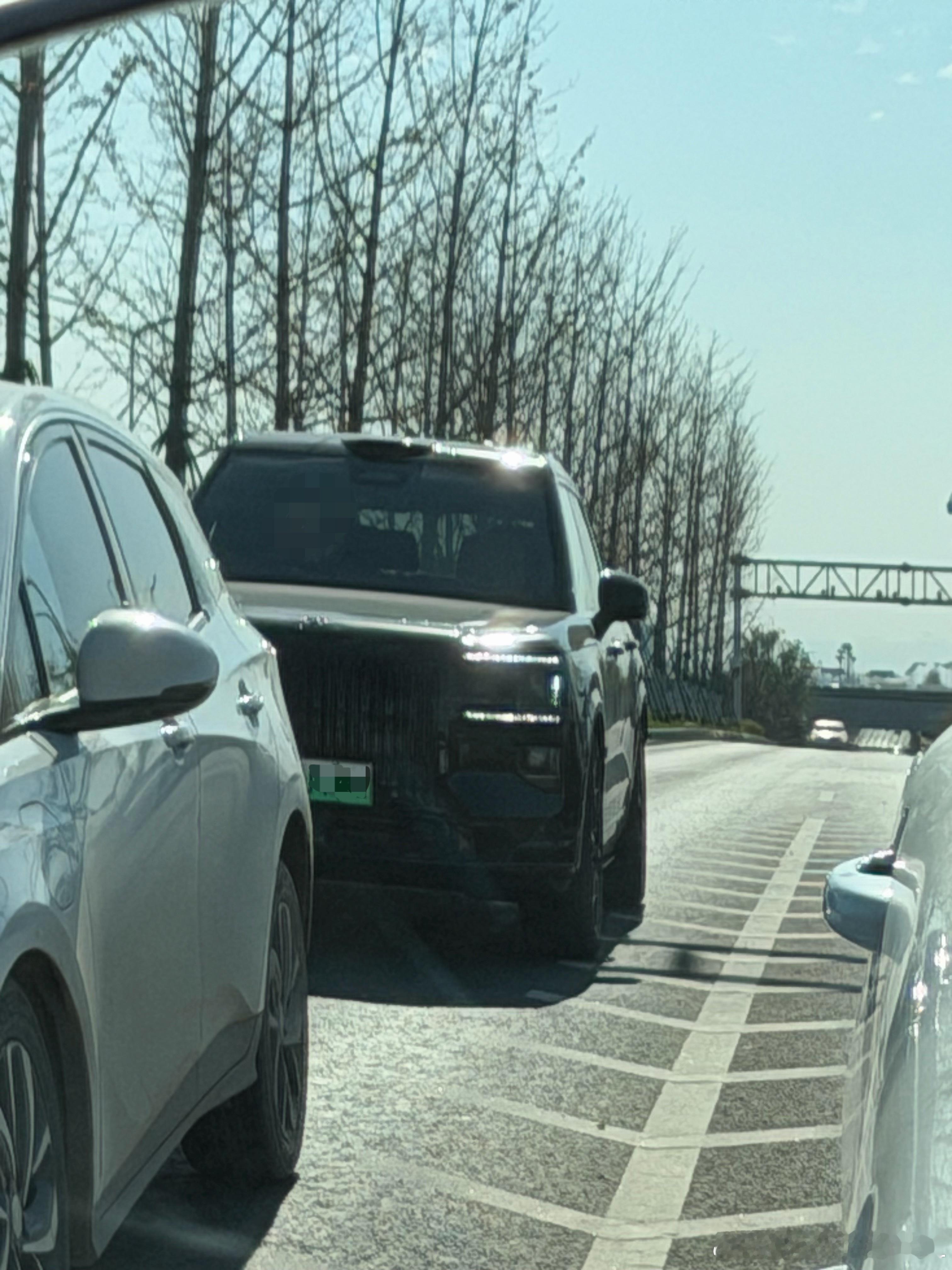 偶遇一辆极氪9X诶！应该是顶配耀黑版的 要不然拍一期？想看点赞啦！ 