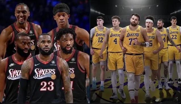 黑白无常对决来了！美媒NBA Memes更新动态晒出一张图和球迷分享，其写道：“